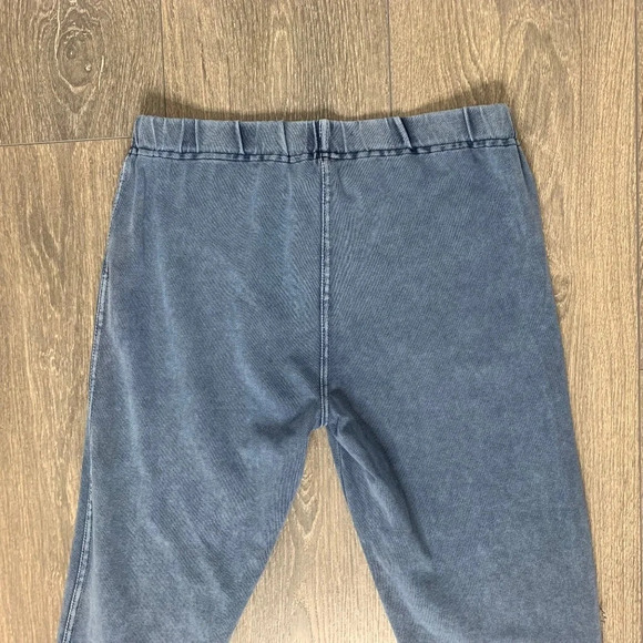 Aritzia Wilfred Leggings 2000s Y2K Blue Acid Wash skinny ankle leg Size Small - Picture 15 of 16